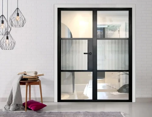 Aluco – Clear Reeded Three Panel Door
