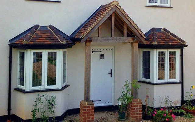 External Cottage Door With Oak Porch