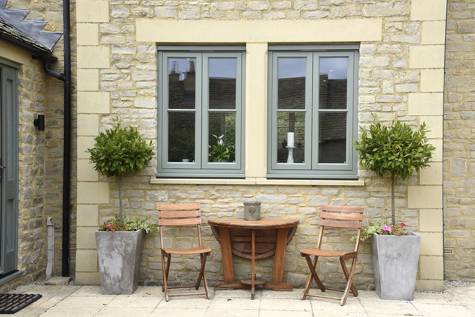 Cottage Casement Windows Finished In Tent Grey