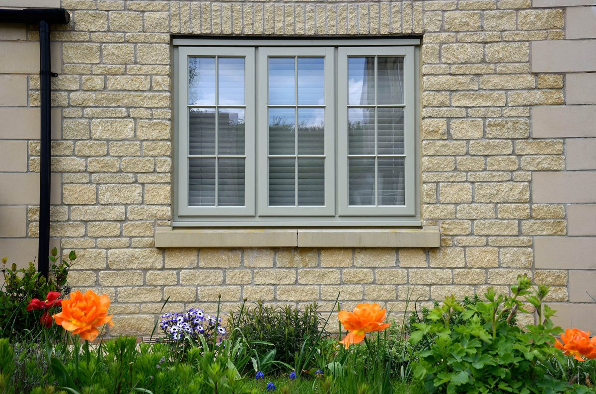 New French Grey Finished Lipped Casement Windows