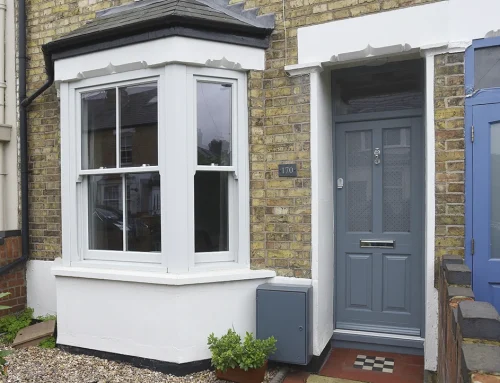 Timber Windows – Sash Windows Finished in Calm Grey