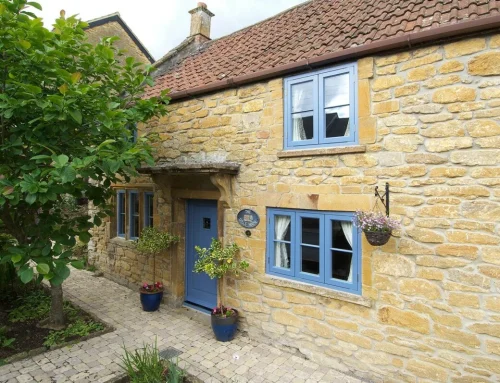 Timber Windows – Flush Casement Windows & Front Door in Blue Grey