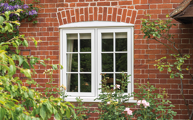 Flush Windows White Finish