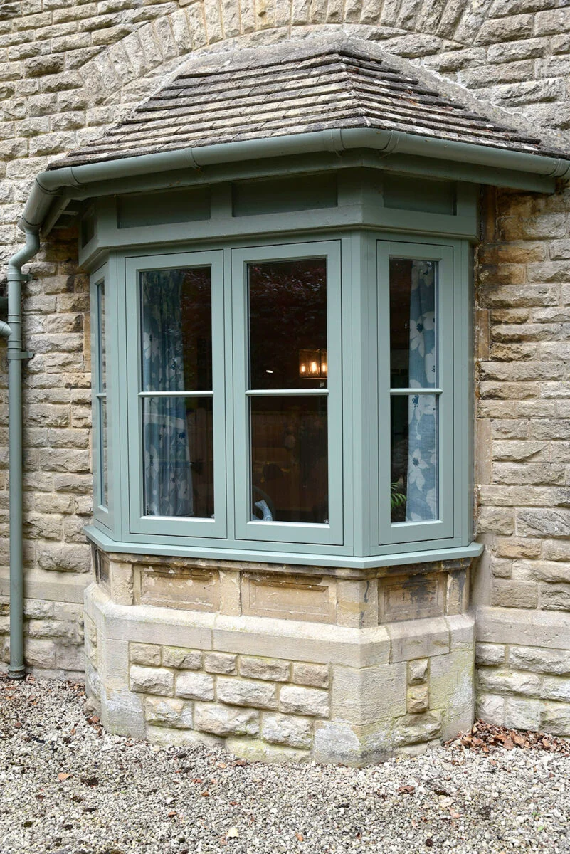 New Timber Flush Casement Bay Window
