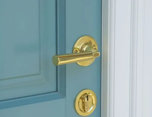 Timber Windows – Samuel Heath Profile Shoulder door handle in Polished Brass