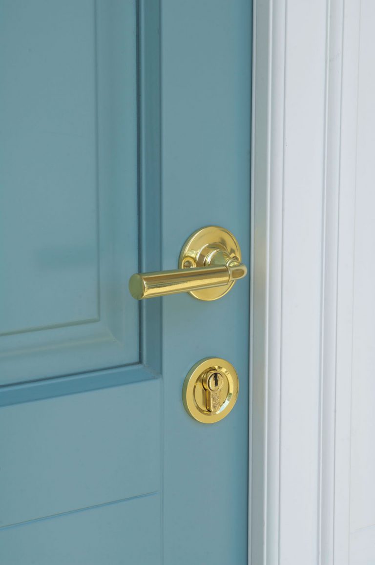 Samuel Heath Profile Shoulder Door Handle Polished Brass