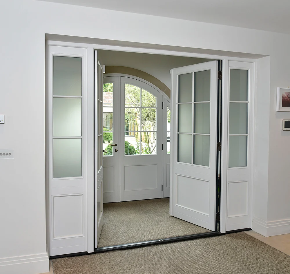 double-entrance-doors-farrow-ball-strong-white-colour-match